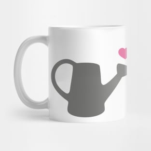 Garden Lover - Grey and Pink Watering Can Mug